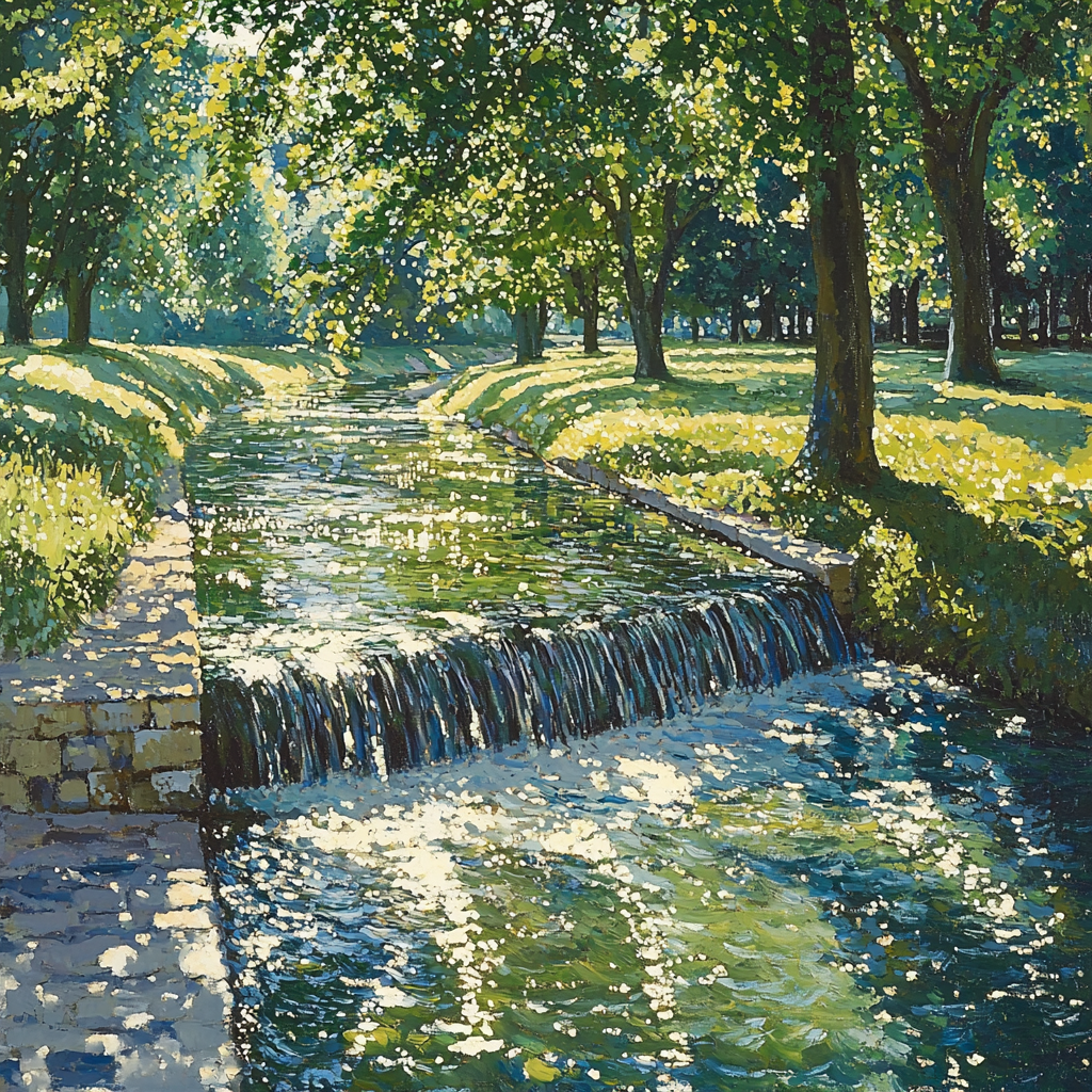 Edgar Degas Inspired Reflective Stream Painting By Numbers Kit