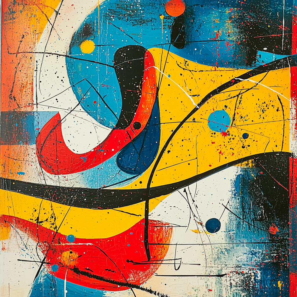 Joan Miró Inspired Surreal Vibrance Painting By Numbers Kit