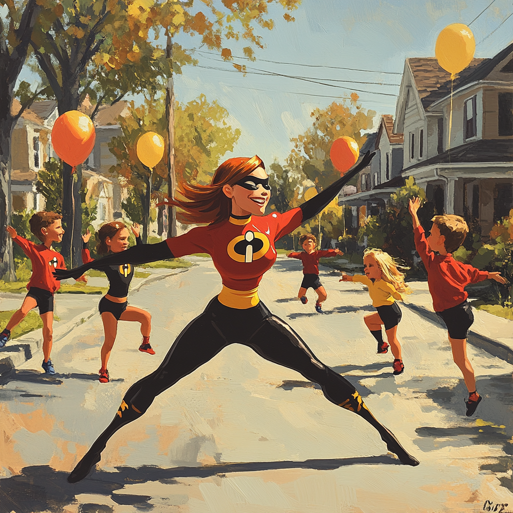 Mrs Incredible Family Team Numbered painting kits