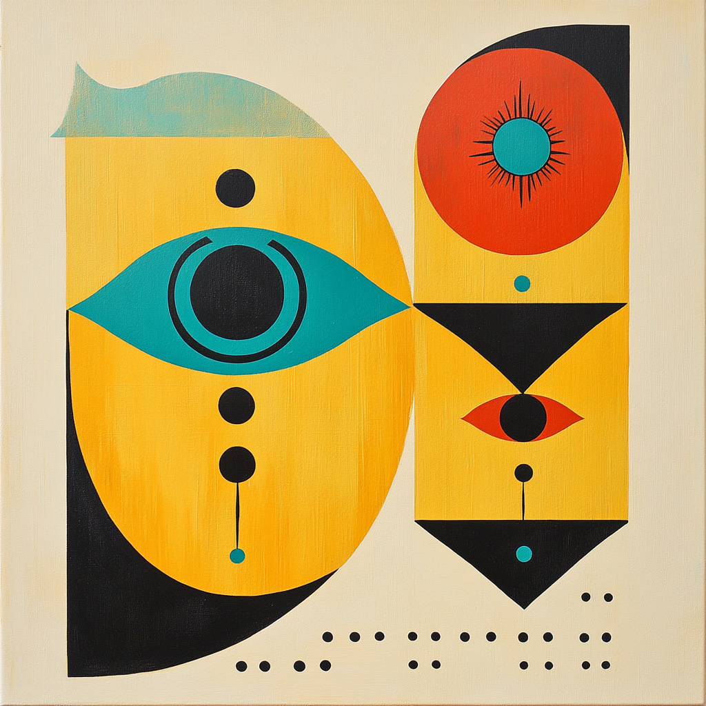 Joan Miró Inspired Harmony Of Forms Painting by numbers kit