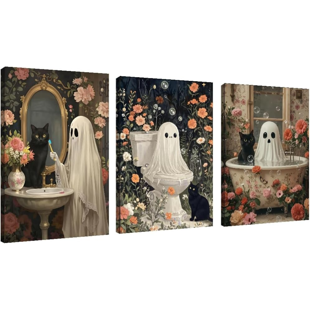3 Pack Halloween Ghost Paint by Numbers Kit