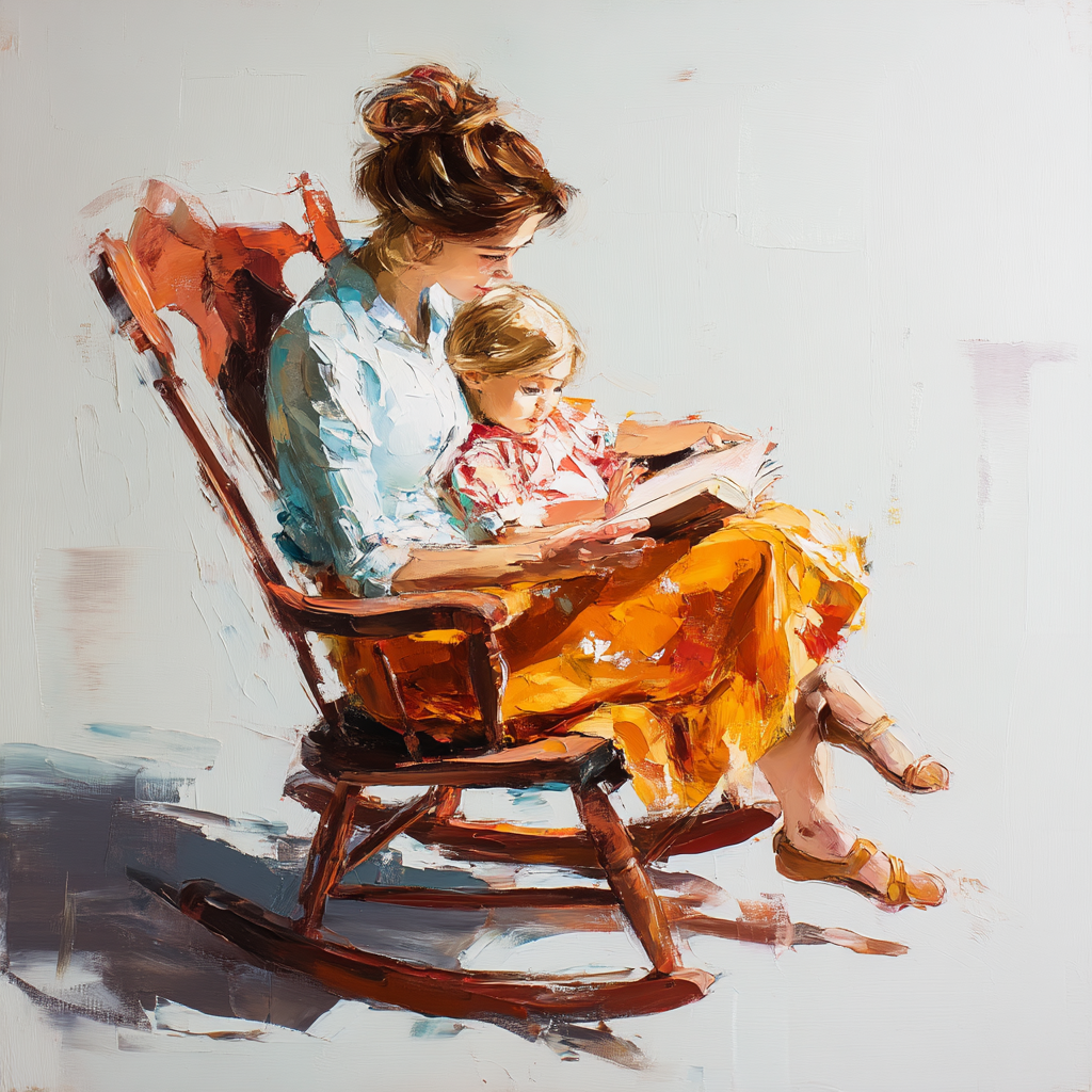 Rocking Chair Memories Paint By Color