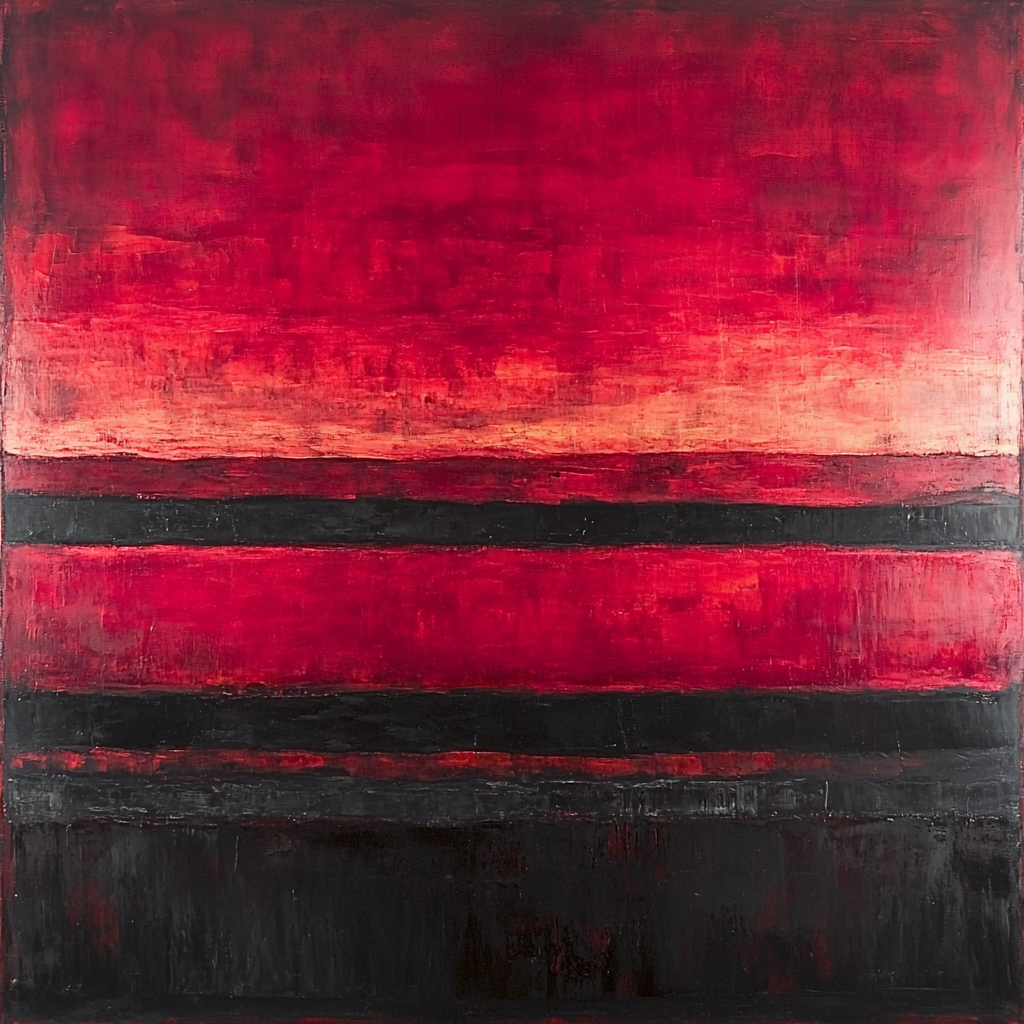 Mark Rothko Inspired Temporal Textures Paint By Numbers Art