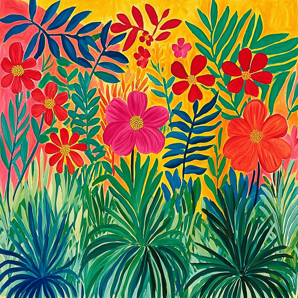 Henri Matisse Inspired Bold Botanicals Paint By Number
