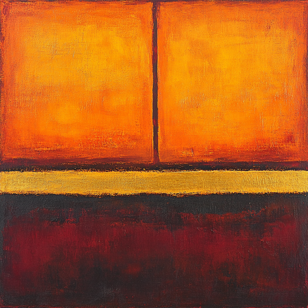 Mark Rothko Inspired Ember Field painting number kit