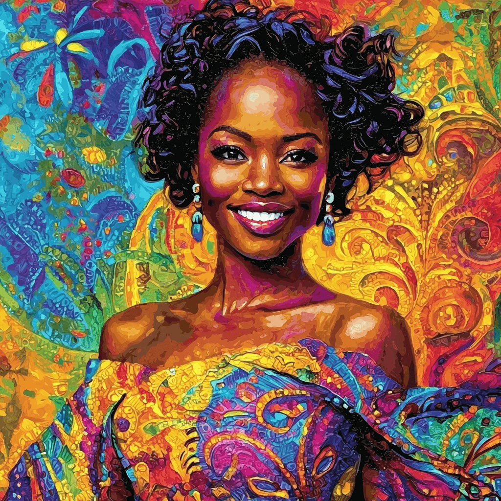 Lupita Nyong'o: The Radiant Spirit Of Diversity Painting Number Kit