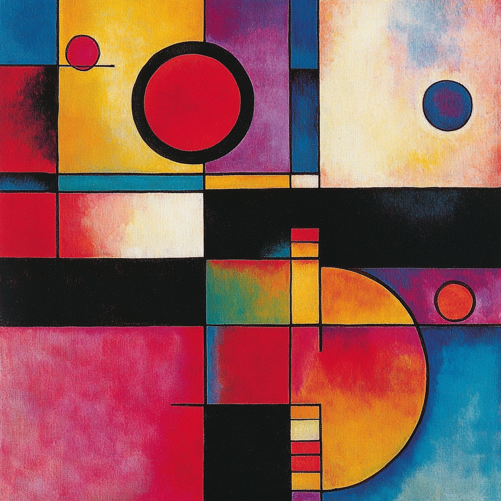 Wassily Kandinsky Inspired Timeless Abstract Symphony Paint By Numbers Kits