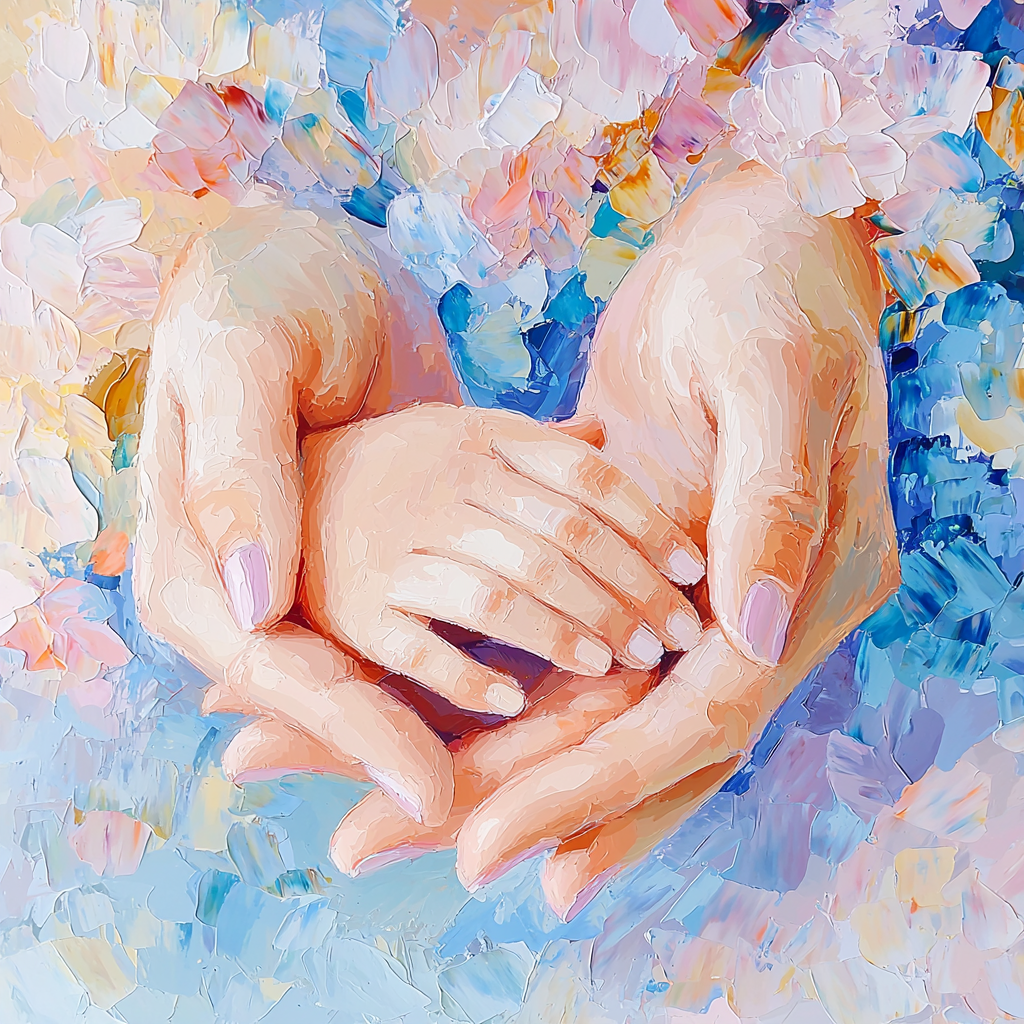 Mom's Caring Hands Paint By Numbers Art