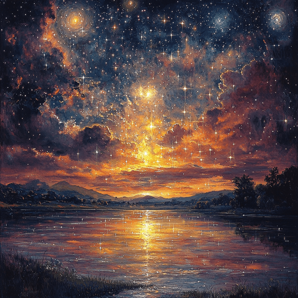 J.M.W. Turner Inspired Turner's Celestial Symphony Numbered Painting Kits