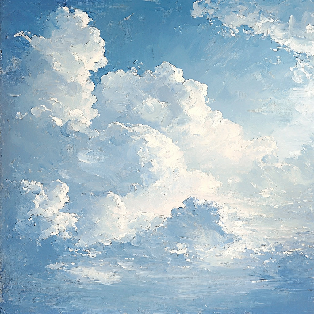Constable Inspired Constable's Cloud Study Number Painting