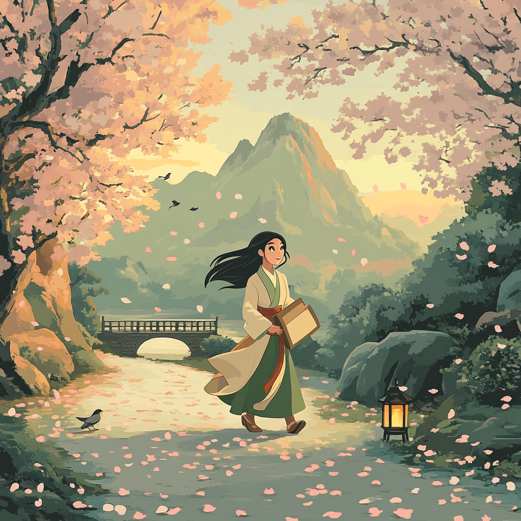 Mulan Courage Stroll DIY paint by numbers