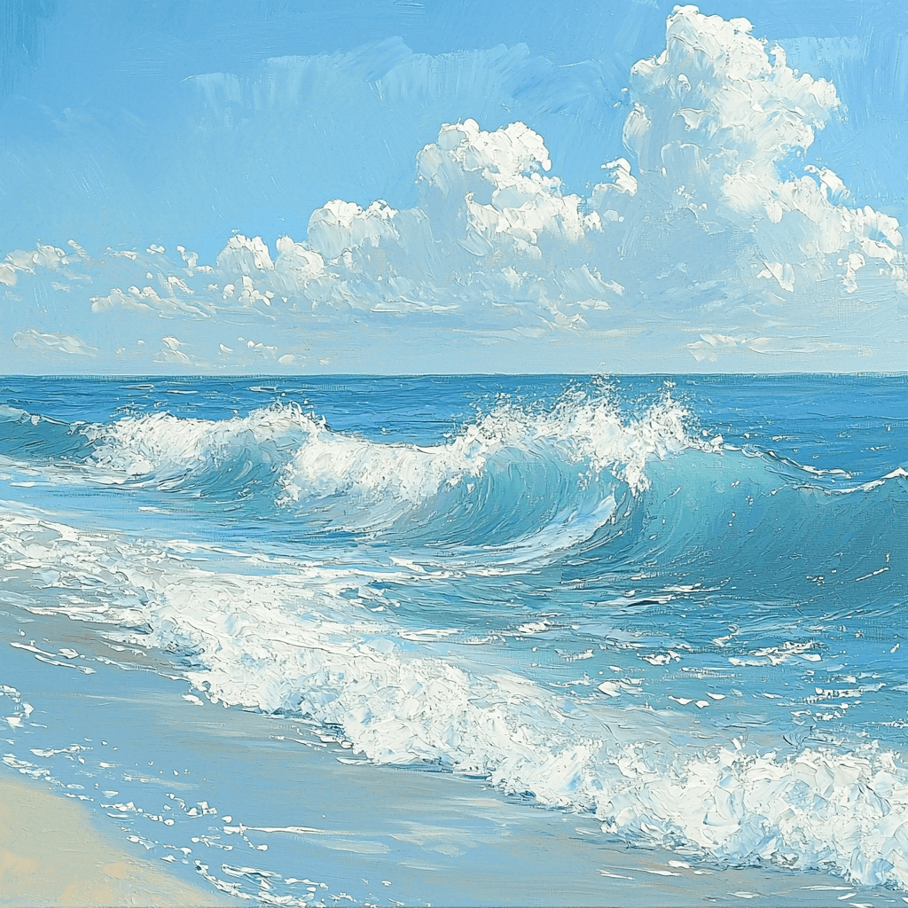 Winslow Homer Inspired Whispering Ocean Waves Numbered Painting Kits