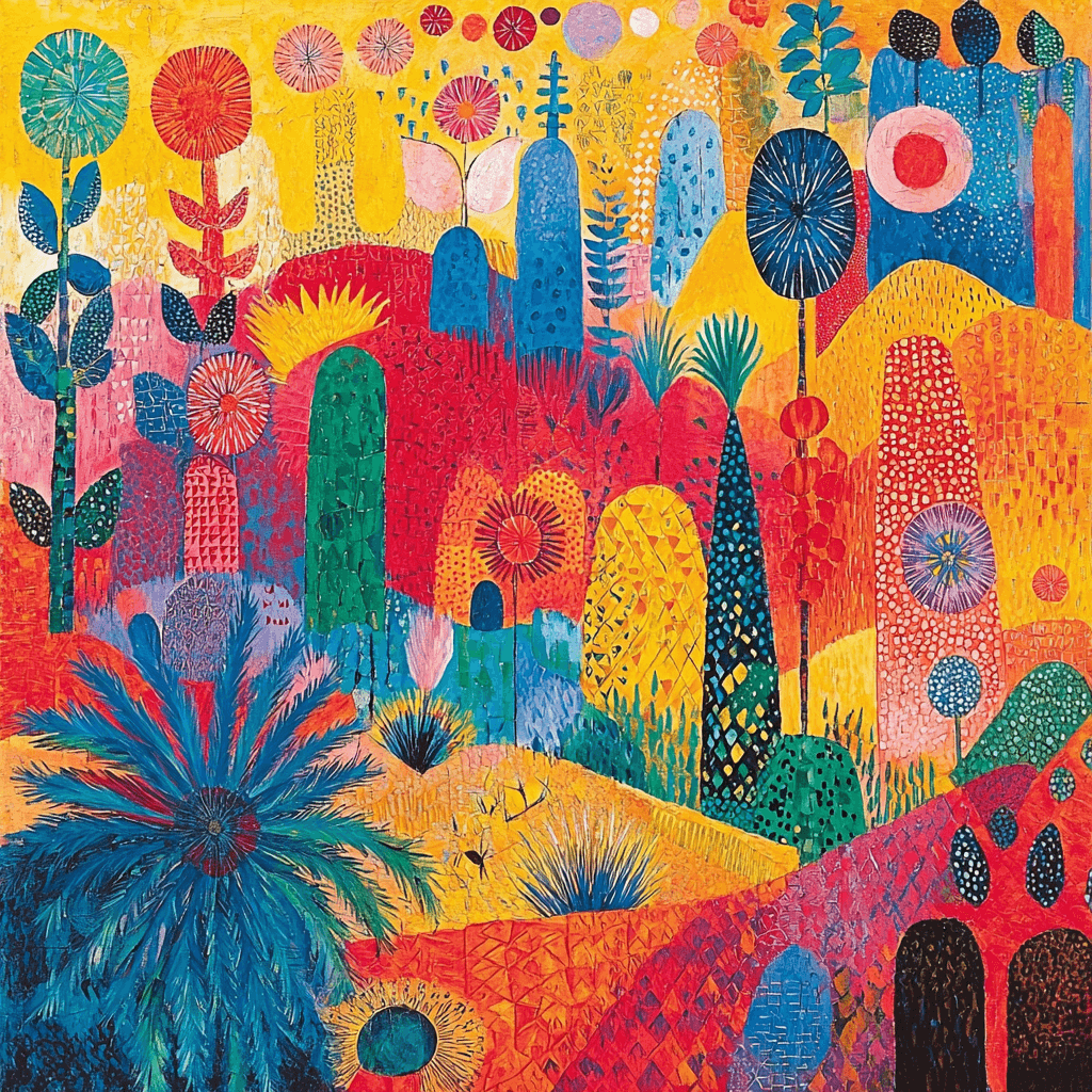 Paul Klee Inspired Vibrant Patterns DIY Paint By Numbers