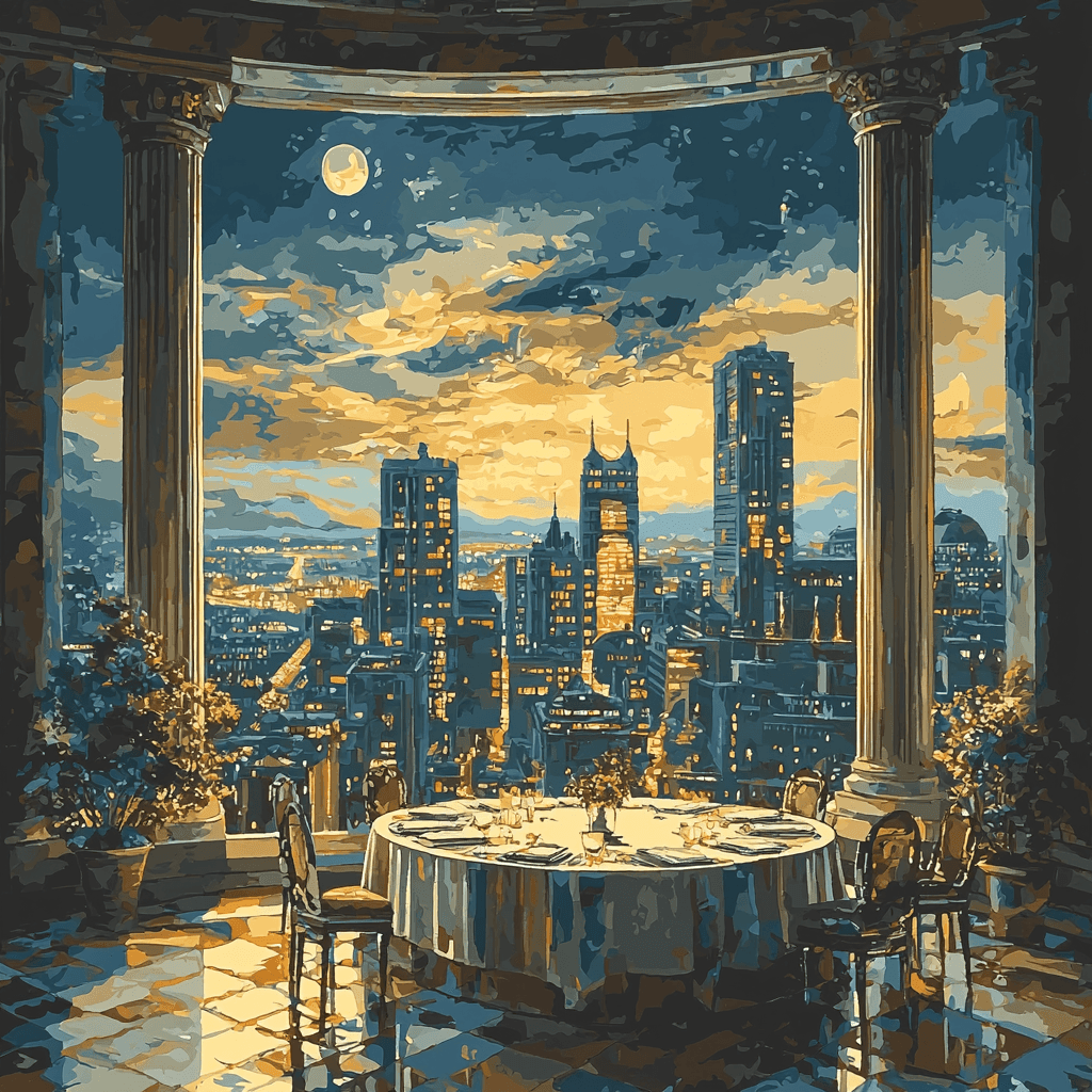 Leonardo Da Vinci Inspired Da Vinci's Futuristic Skyline Paint By Numbers