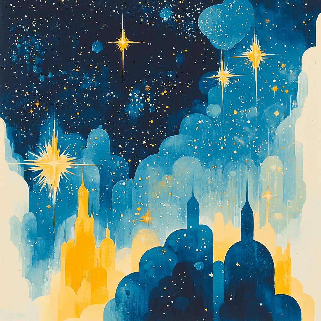 Paul Cézanne Inspired Luminous Starry Night Paint By Numbers