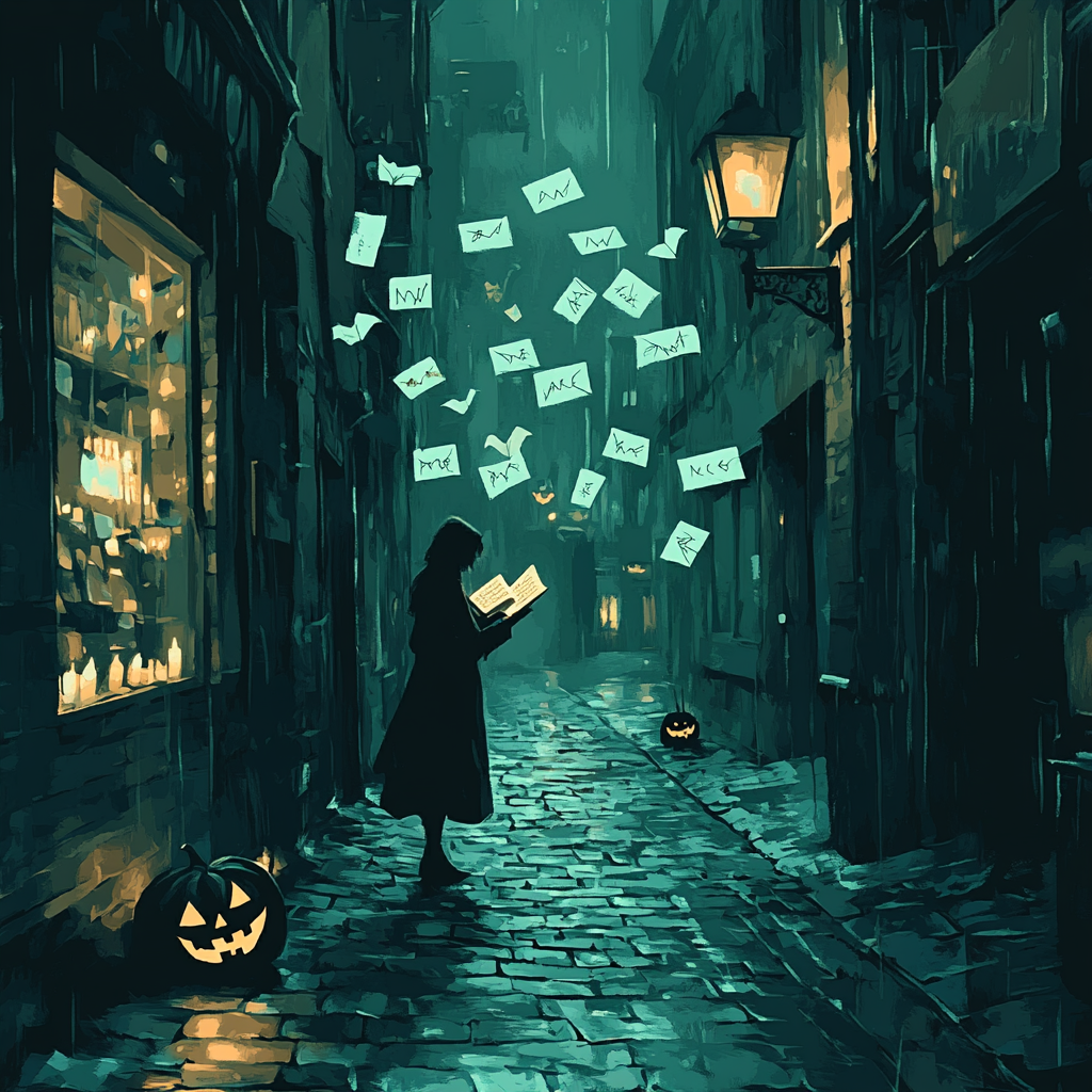 Moonlit Alley Of Whispers Haunted Edition Painting by numbers kit