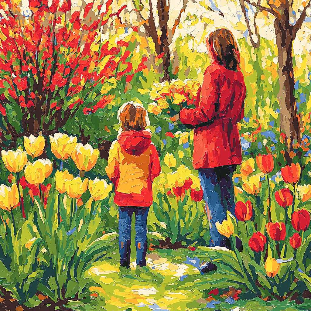 Blossoms Of Togetherness Painting Number Kit
