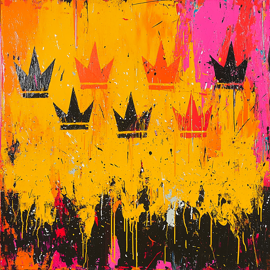 Jean-Michel Basquiat Inspired Crowned Emotions Numbered Painting Kits