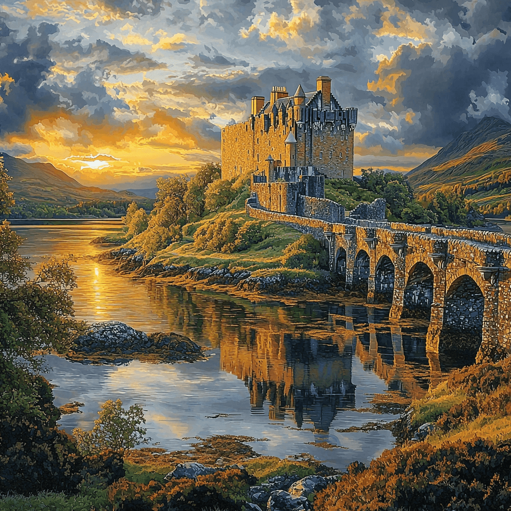 Eilean Donan Castle - Scotland Paint By Numbers