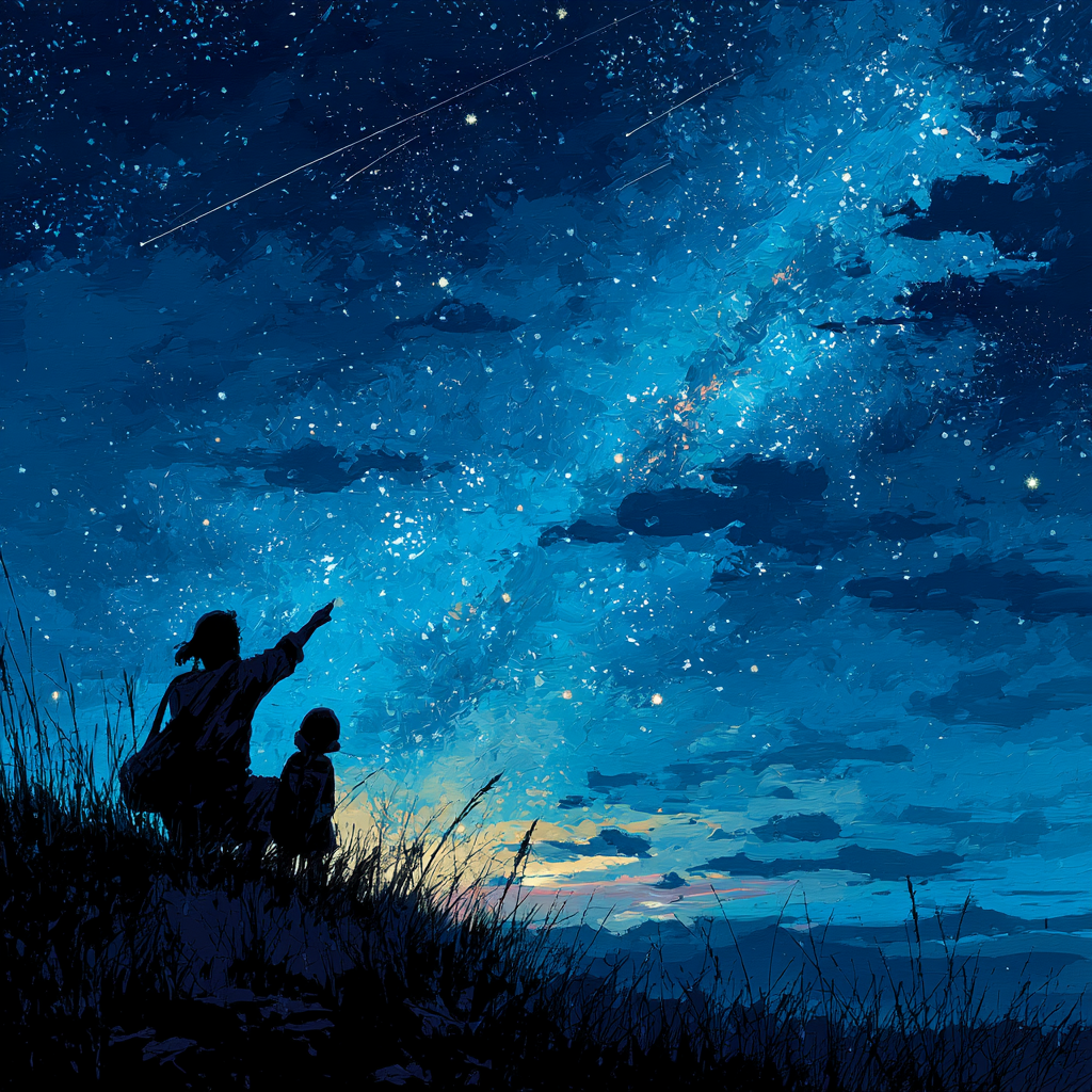 Starry Dreams And Maternal Beams Paint By Number