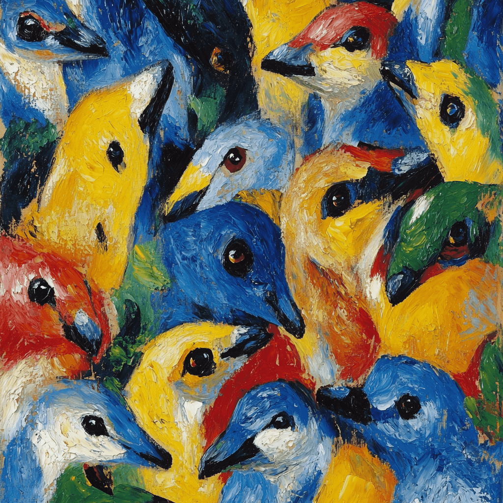Franz Marc Inspired Wild Whirlwind DIY Paint By Numbers