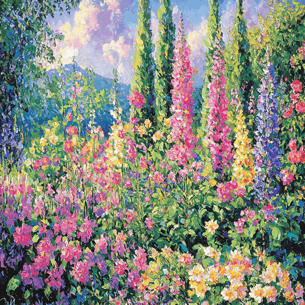 Claude Monet Inspired Dreamy Garden Paint By Numbers Art