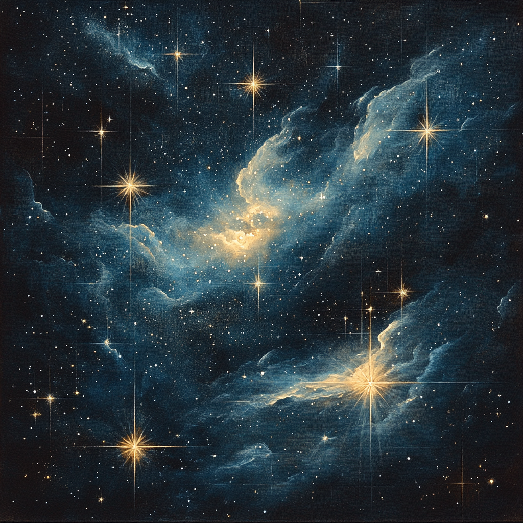 Leonardo Da Vinci Inspired Cosmic Harmony Numbered painting kits