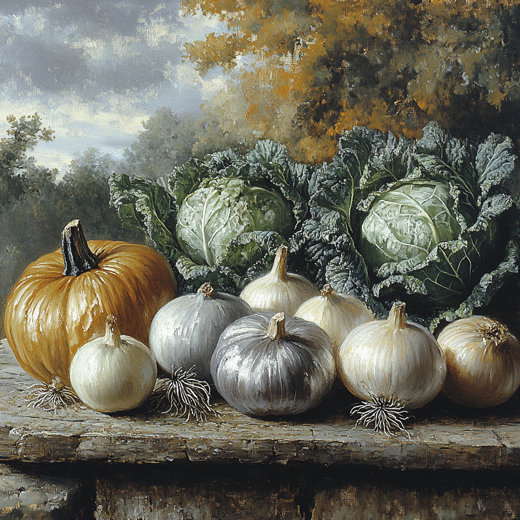 Diego Velázquez Inspired Market Vegetables At Dusk Numbered painting kits
