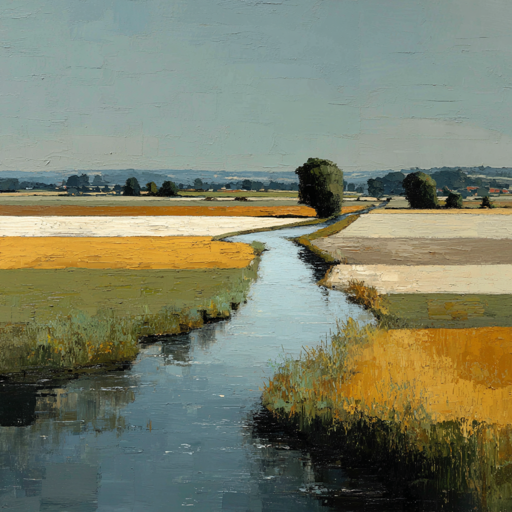 River Meander Proportions Number painting