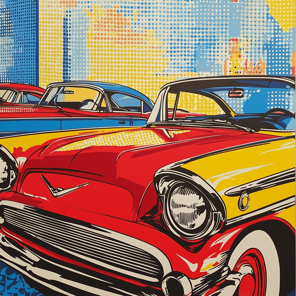 Lichtenstein Inspired Vintage Travels DIY Paint By Numbers