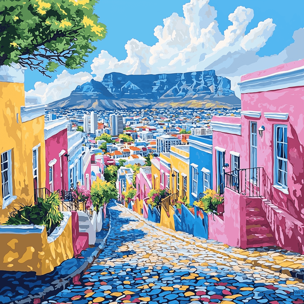 Cape Town's Bo-Kaap - South Africa Paint By Number