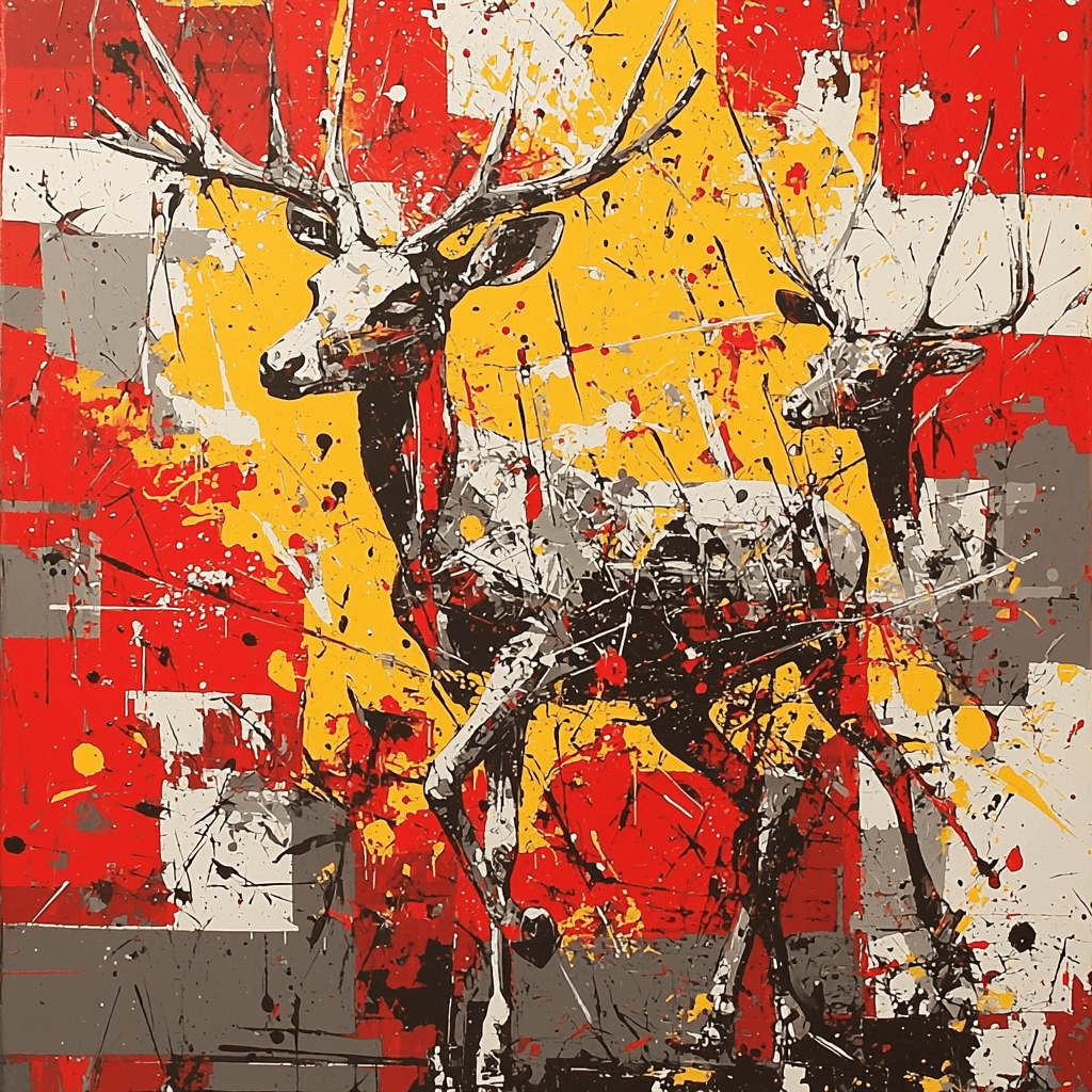 Jackson Pollock Inspired Mechanized Wild Paint By Color