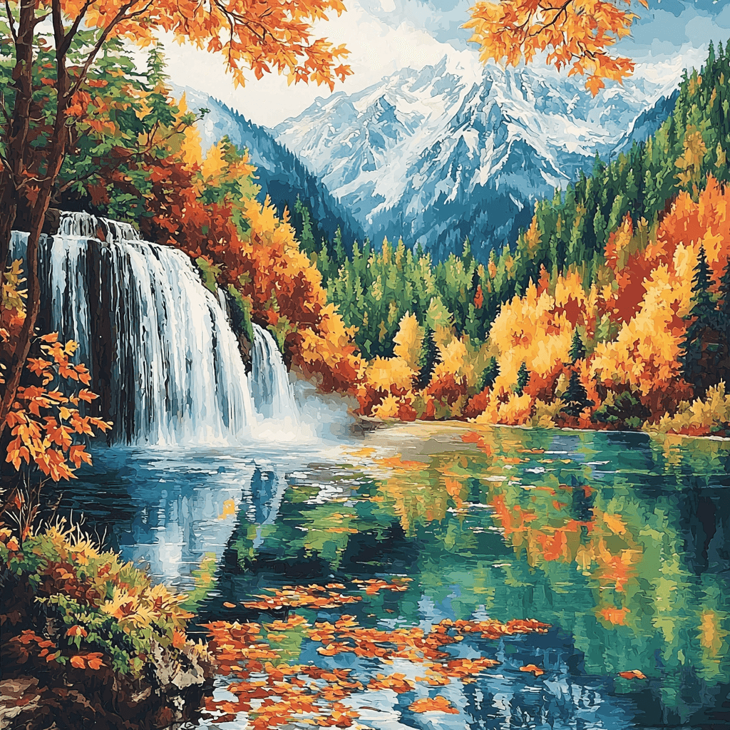 Jiuzhaigou Valley - China Paint By Number