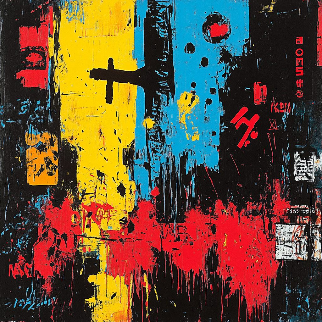 Basquiat Inspired Urban Myth painting number kit