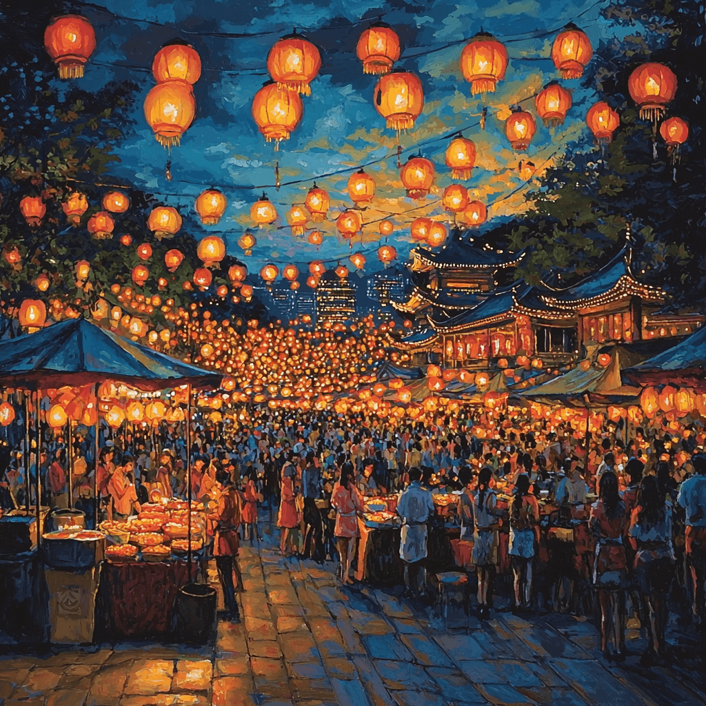 Lantern Festival - Taipei Painting Number Kit