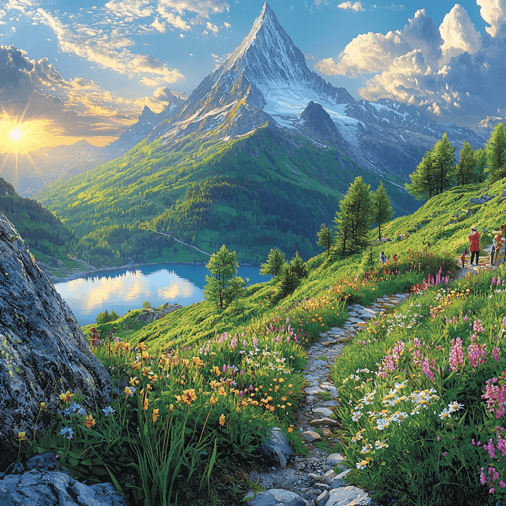 Mount Rigi Paint By Color