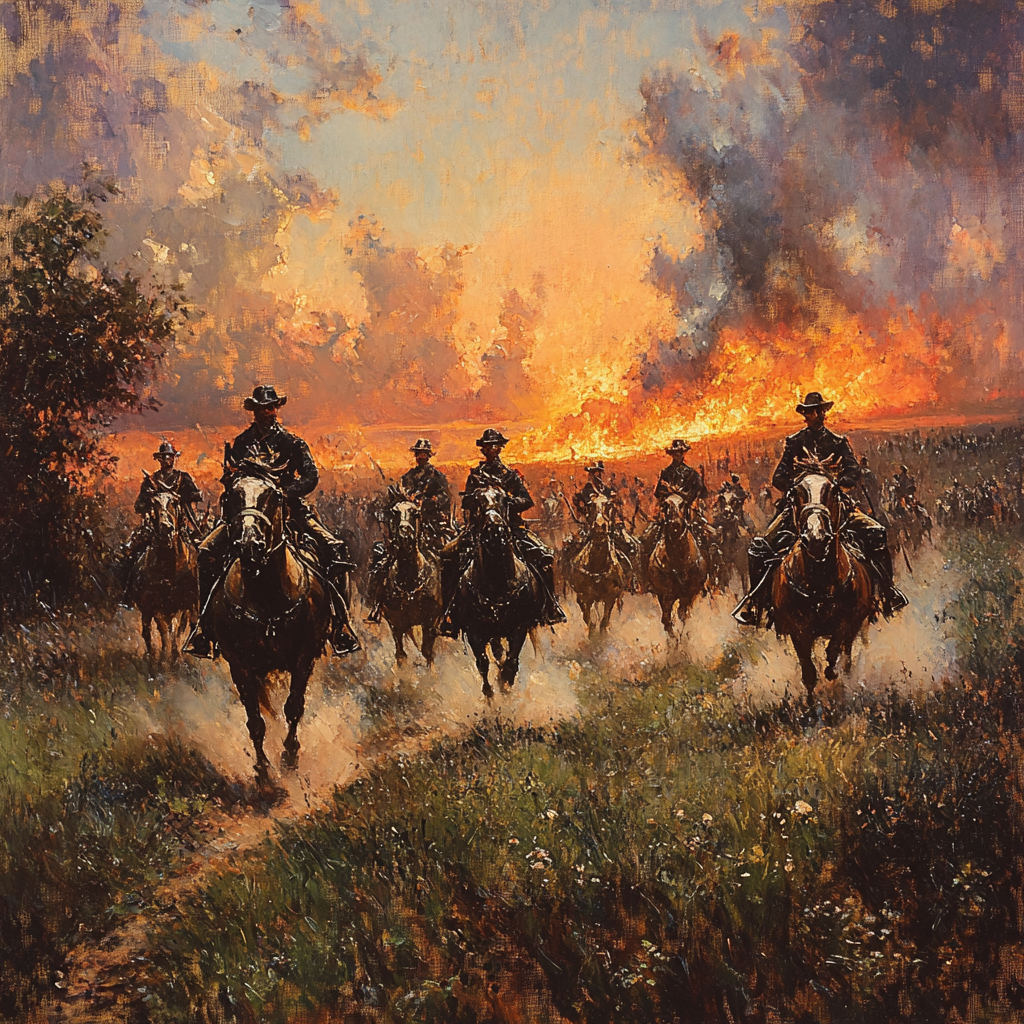 Delacroix Inspired Sea Charge Number painting