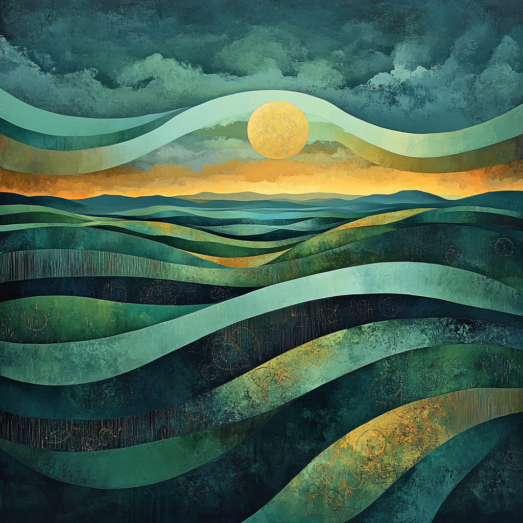 Max Ernst Inspired Echoing Horizons Paint by numbers kits