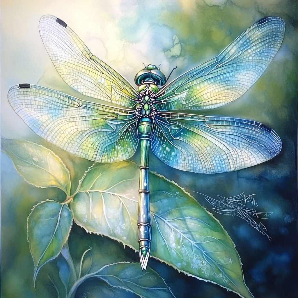 Michelangelo Inspired Dragonfly Reverie Paint by numbers kits