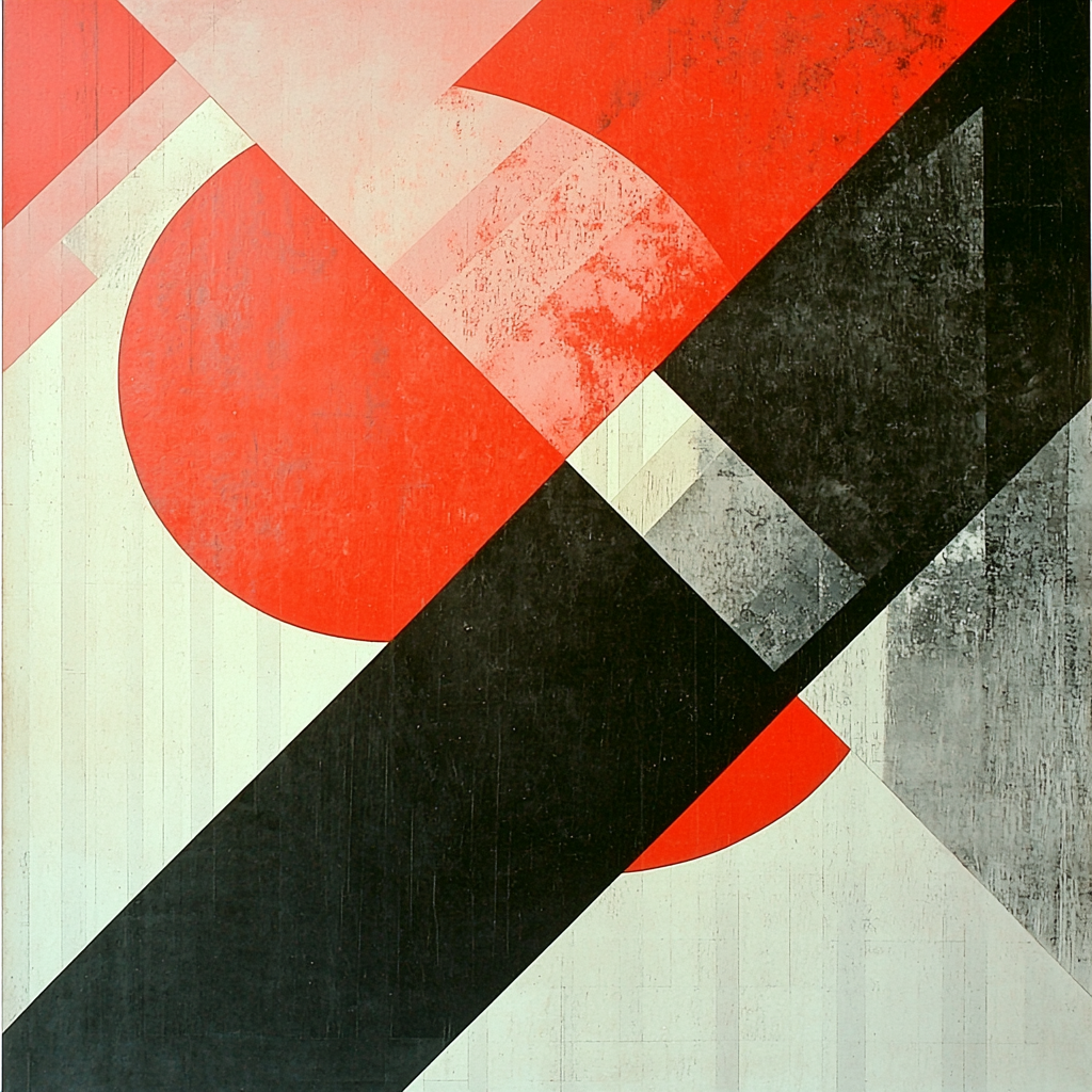 Kazimir Malevich Inspired Temporal Shapes Paint By Numbers Kits