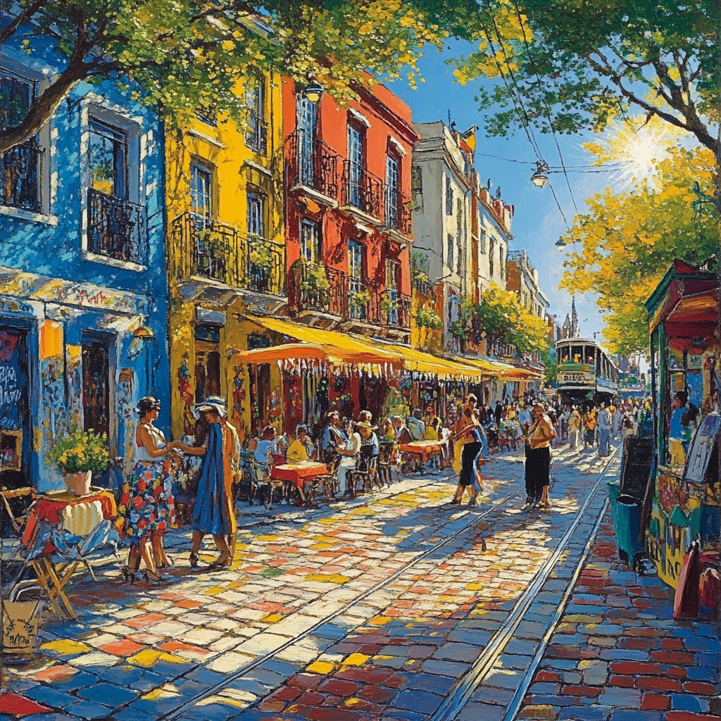 Caminito Colorful Street La Boca Buenos Aires Argentina Paint by numbers art