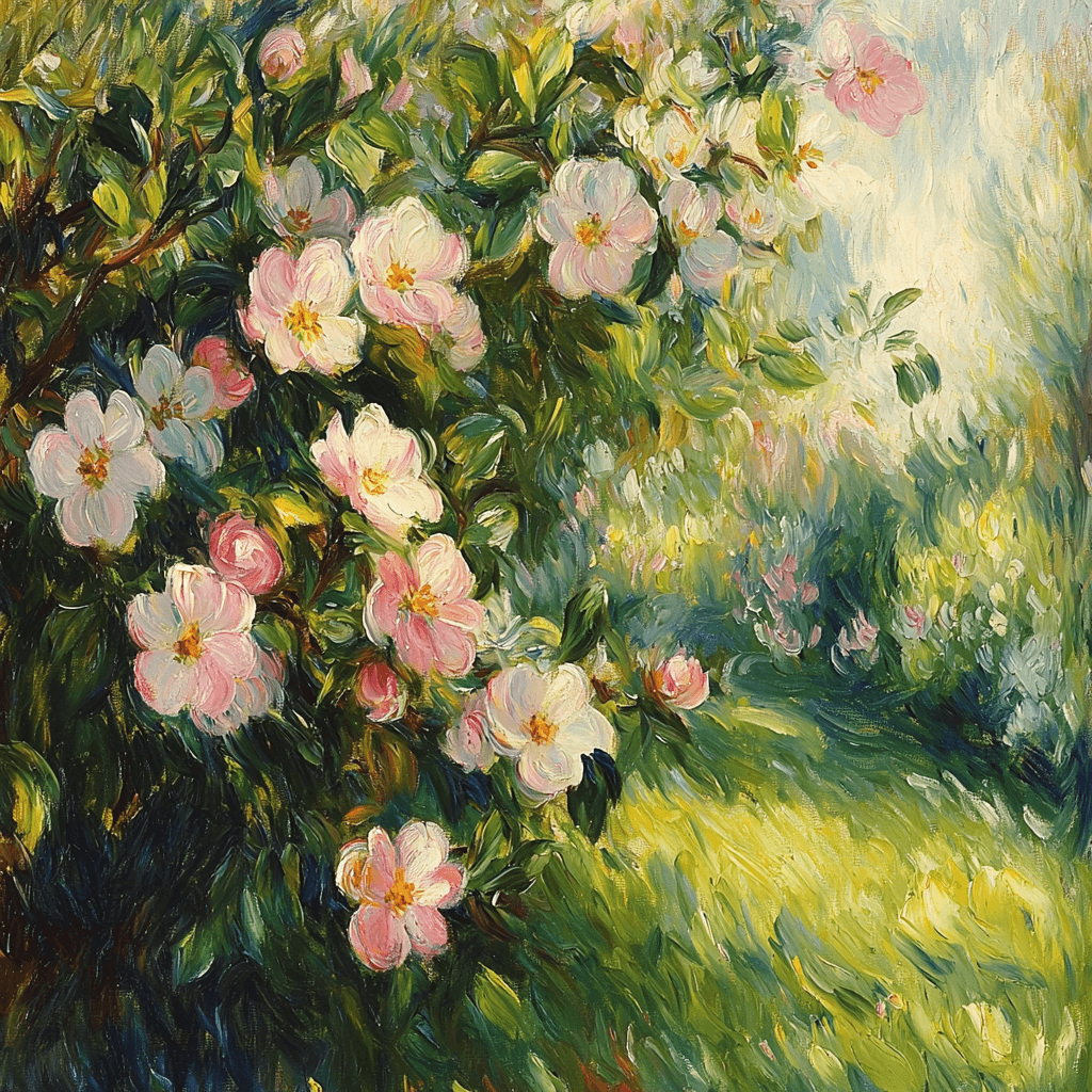 Renoir Inspired Springtime Orchard Numbered Painting Kits