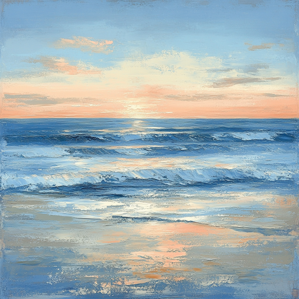 Edgar Degas Inspired Dawn Ripplescape paint by number