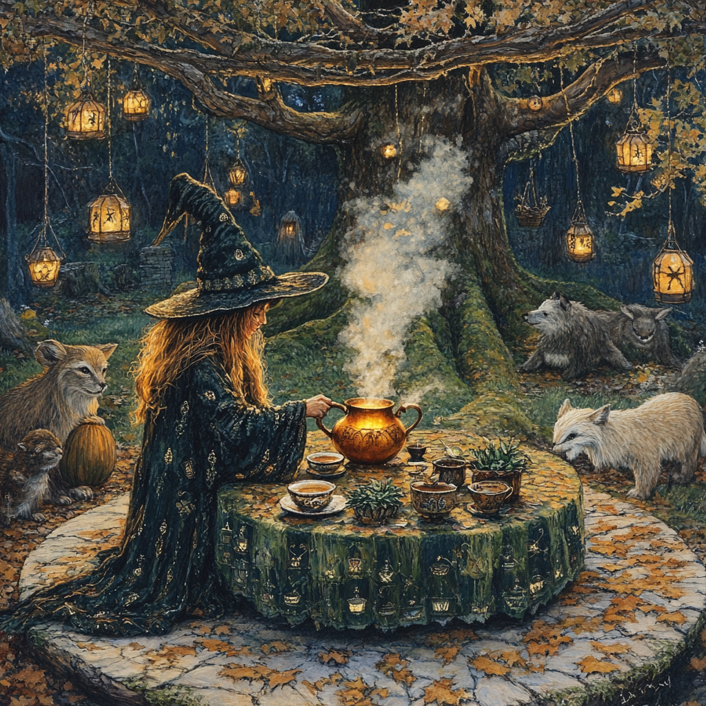 Harvest Moon Tea Ritual paint by color