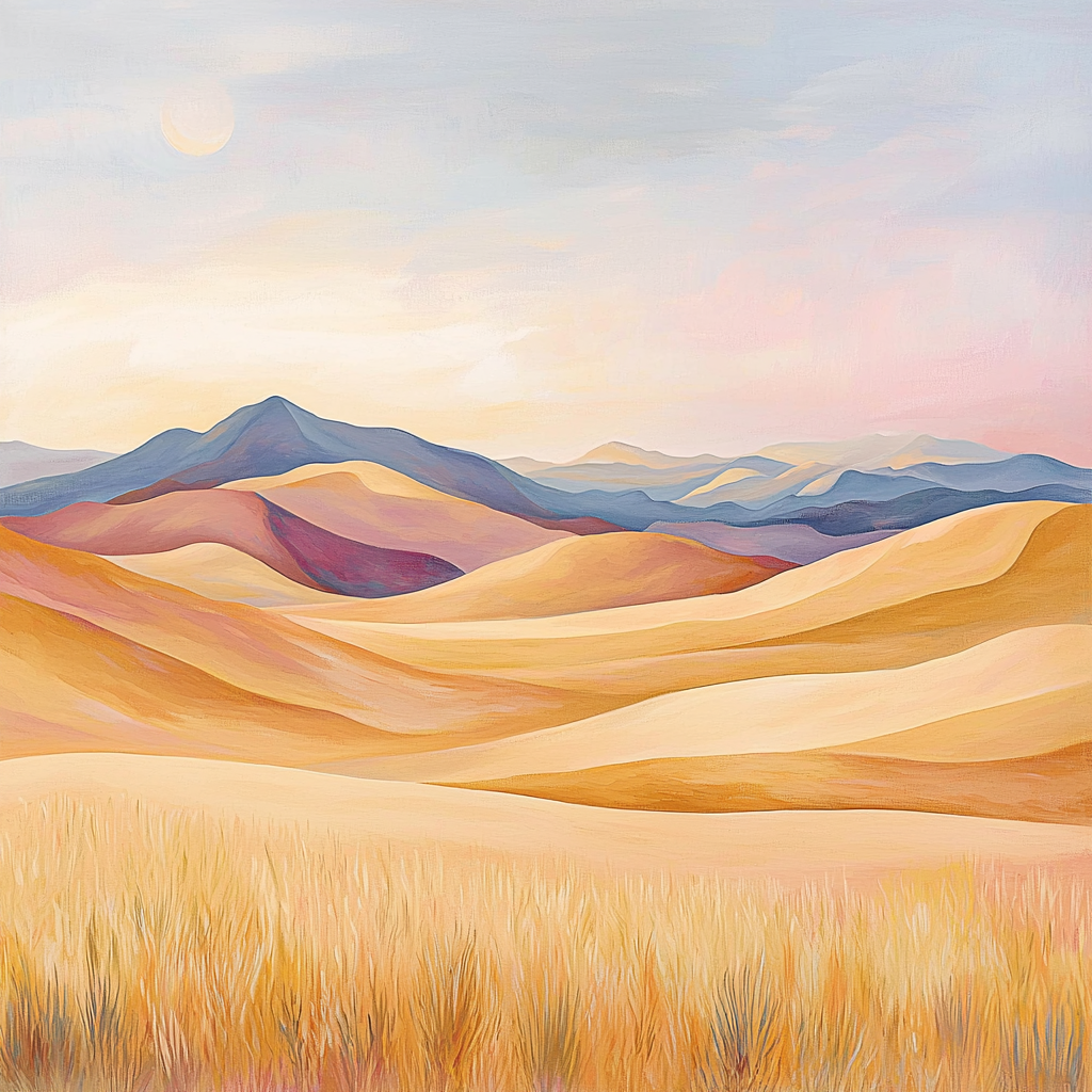 Paul Cézanne Inspired Timeless Desert Horizons Numbered Painting Kits