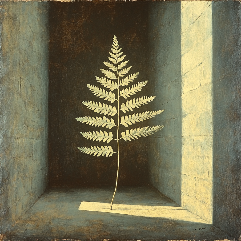 Caravaggio Inspired Fern Shadow Play painting number kit