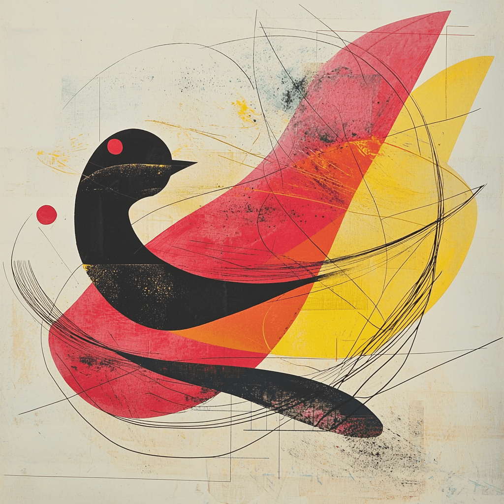 Joan Miró Inspired Organic Symphony Number Painting