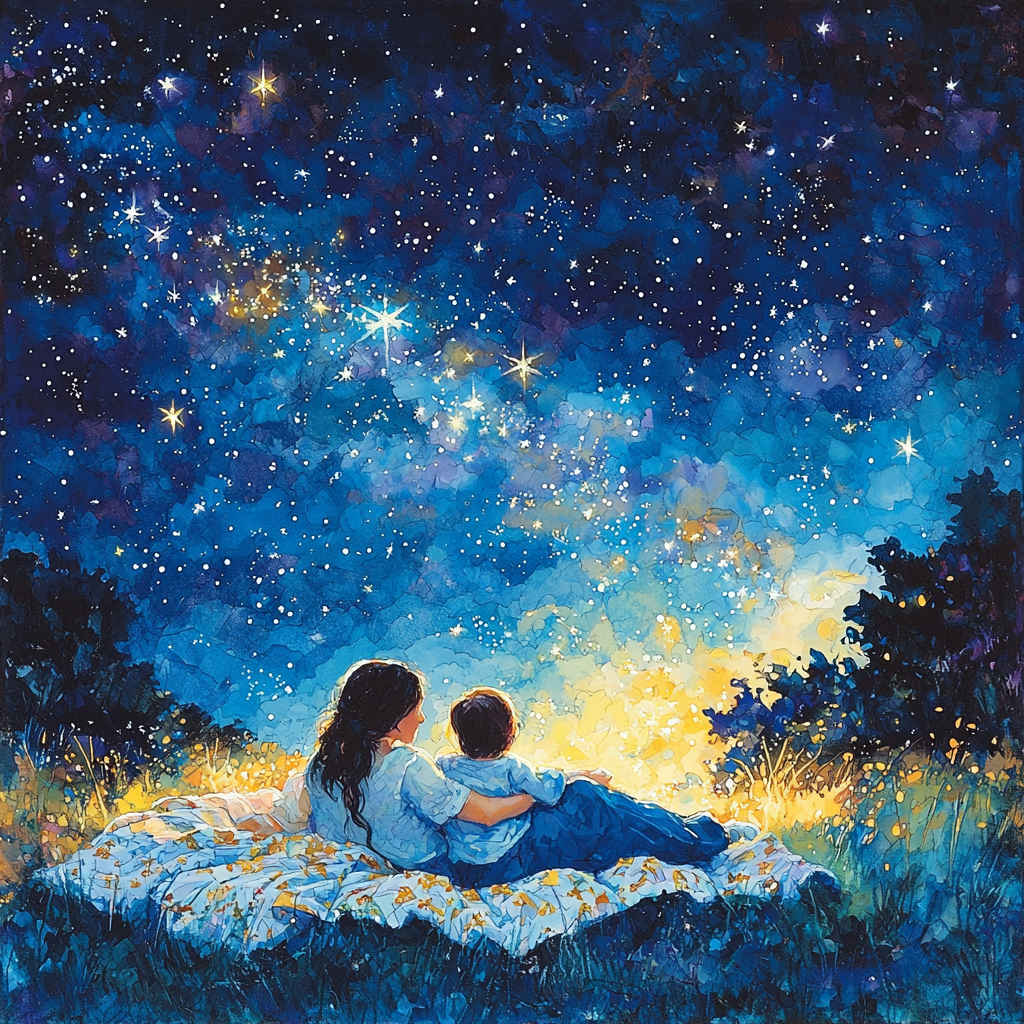Joyful Moments Under The Stars Painting Number Kit