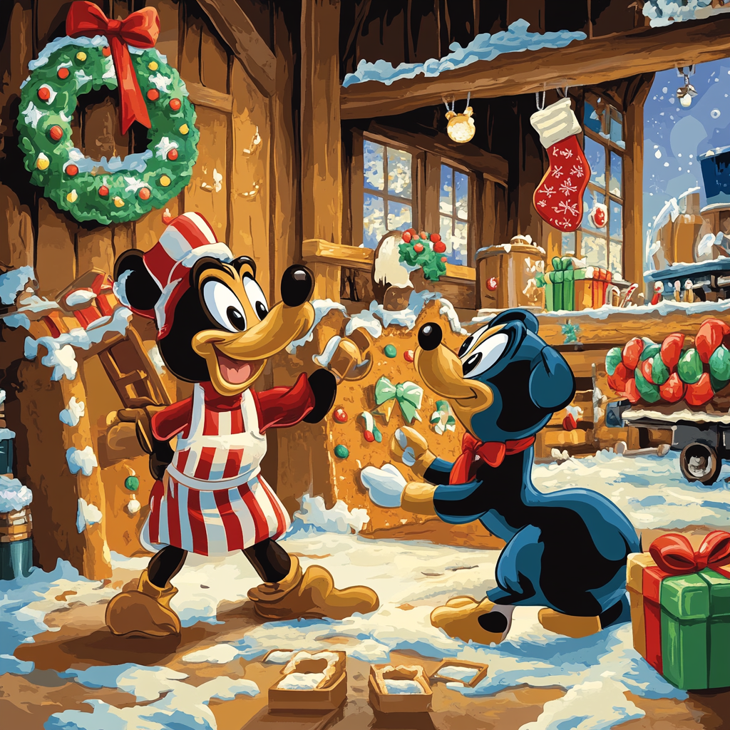Goofs Gingerbread Workshop Paint by numbers kits