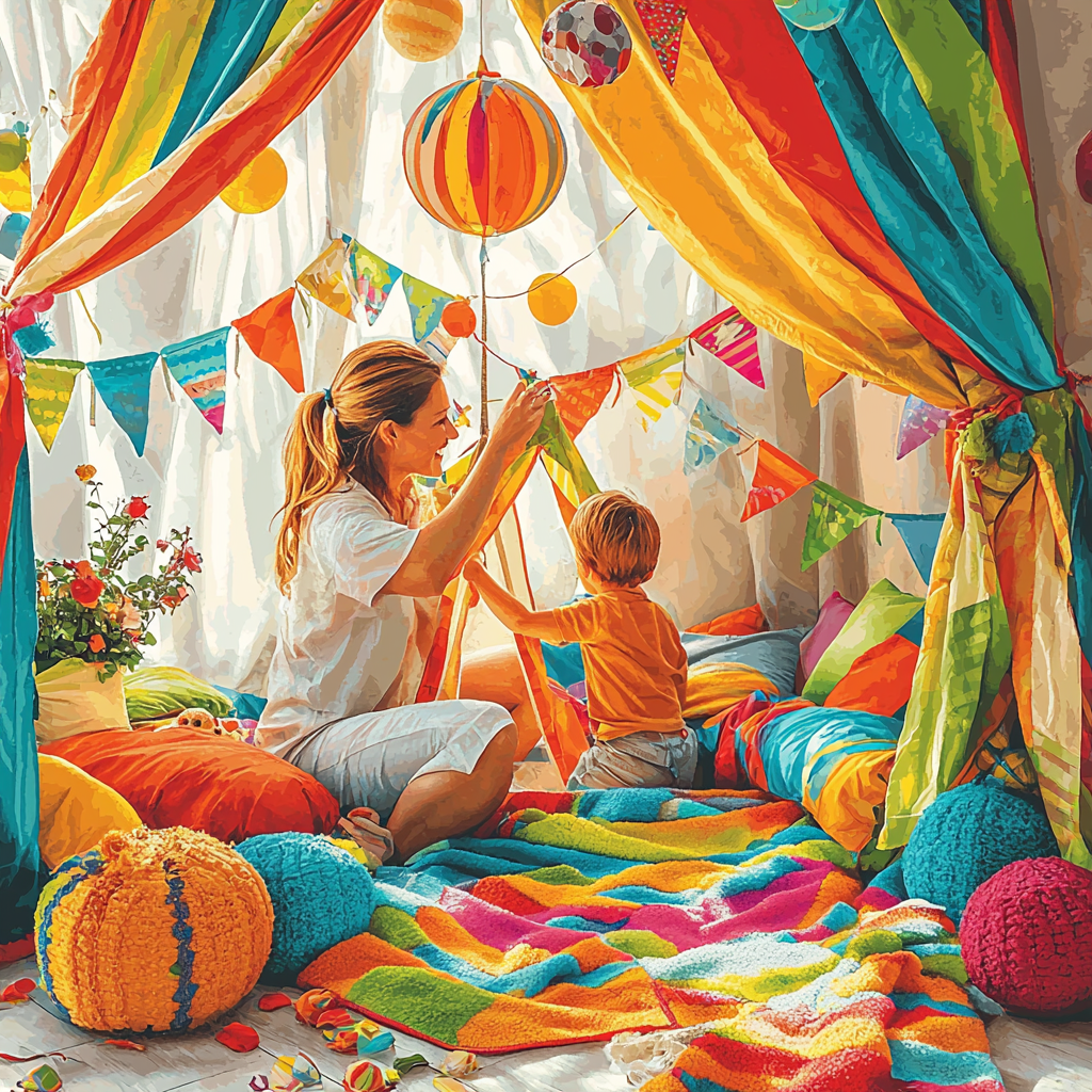 Building Forts Together Paint By Numbers Kits